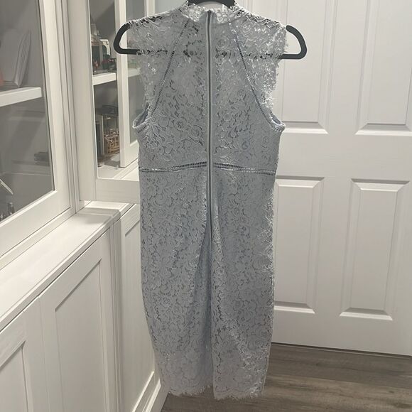 BARDOT Light Blue Mariana Light Blue Mist Pencil Dress, Size 6/S - Picture 8 of 12